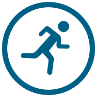 Person running icon