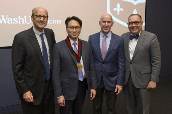 Kim installed as August A. Busch Jr. Professor of Neurosurgery